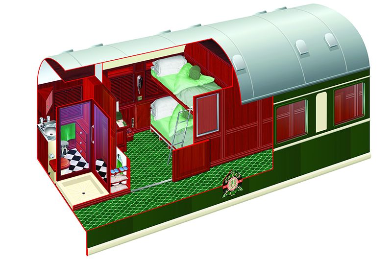 Rovos Luxury Train Africa - cabina twin Pullman disegno